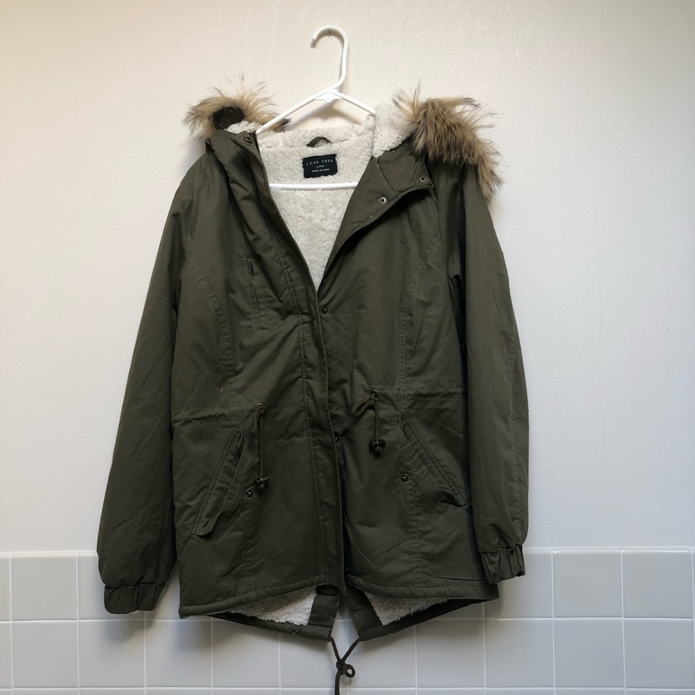 Olive Green Utility Jacket